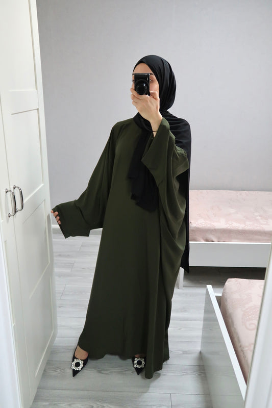 Abaya papillon Vert